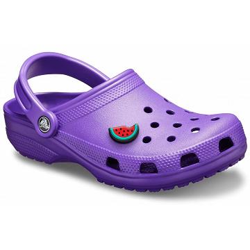 Crocs Classic Clog Sandals Men's Shoes Purple | Australia 0693JPQJ